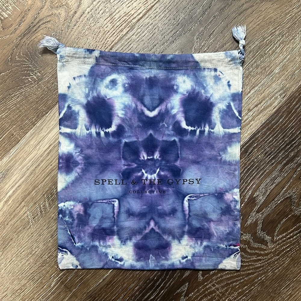Spell and the Gypsy Custom Tie Dye Cotton Drawstring Bags - Picture 5 of 6